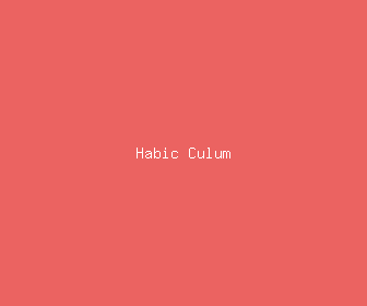 habic culum meaning, definitions, synonyms